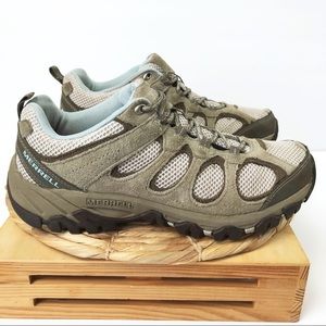 Merrell Aluminum Dream Blue Moab Hiking Shoes Sz 9